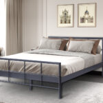 Bed 'Davy 160x200 Metaal Donkergrijs (2c)