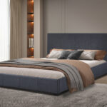 PROMO - Bed 'Roma' 160x200 met lattenbodem Grijs (2c)